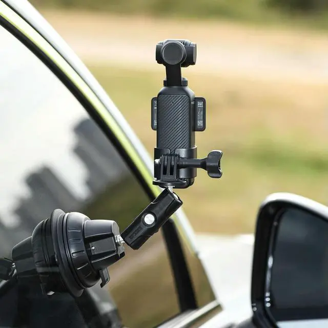Alt view image 2 of 3 - Car Suction Cup Camera Holder for Osmo Pocket 3 Suction Cup Mount Windshield and Window Camera Holder Camera Accessories