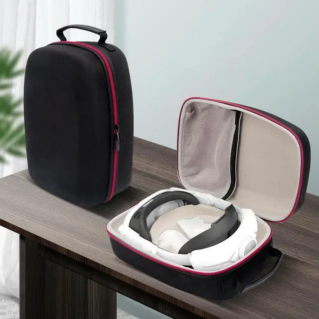 Alt view image 2 of 3 - EVA Carrying Case Bag Portable Travel Bag Shockproof Anti-Scratch with Len Protective Cover for Quest 3 Accessories