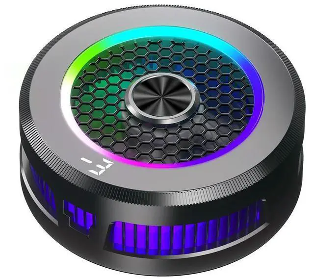 Main image of Magnetic & Back-clip Phone Cooler RGB Lighting Mobile Gaming Cooling Fan Cooler 15W 3 Modes for Android PUBG Game Cooler