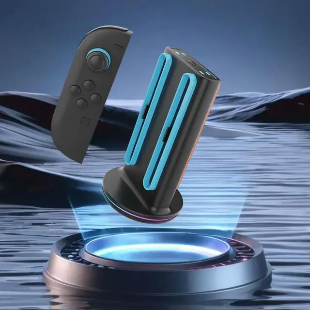 Alt view image 3 of 3 - Controller Charger Magnetic Controller Charger Stand Station Magnetic Charger Station for Nintendo Switch2 Accessories