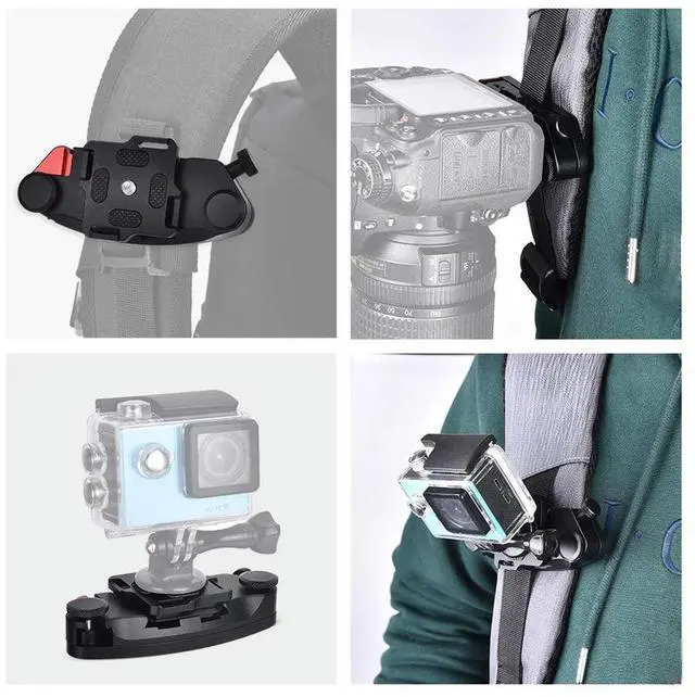 Alt view image 3 of 3 - Quick Release Waist Belt Buckle Mount Clip Plate Aluminum Alloy Camera Waist Belt Clip Quick Release Hanging Buckle for SLR DSLR