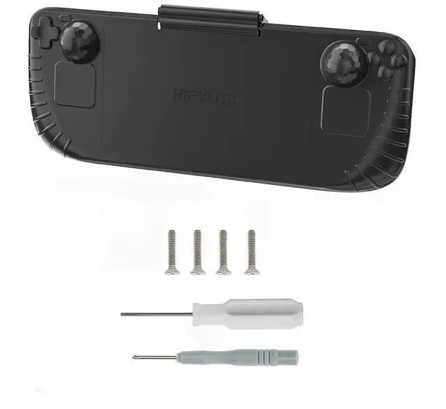 Main image of Non-scratch Protective Back Case Console Protective Cover Shock-Absorption Cooling Rear Housing Cover for Steam Deck Accessories