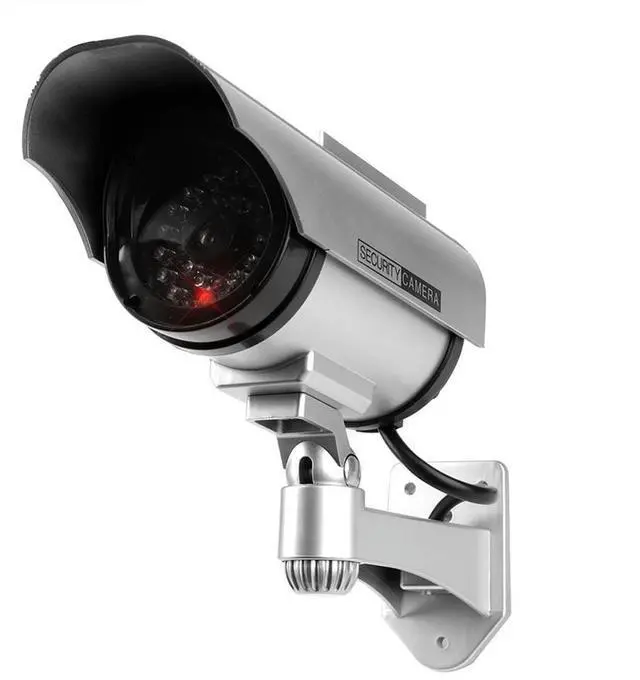 Main image of Solar Power Fake Camera OutdoorSecurity Simulation Dummy Camera LED Light Monitor CCTV Surveillance Cam