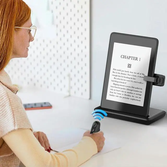 Alt view image 2 of 3 - Remote Page Turner Page Turner Clicker Clicker Page Turner Remote Control Extenders for Kindle Paperwhite Oasis Kobo EReaders