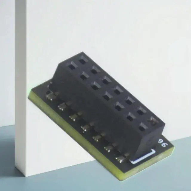 Alt view image 3 of 3 - TPM 2.0 Module Chip 14 Pin Secure Encryption Security Module Security Module Components Replacement for Mainboard