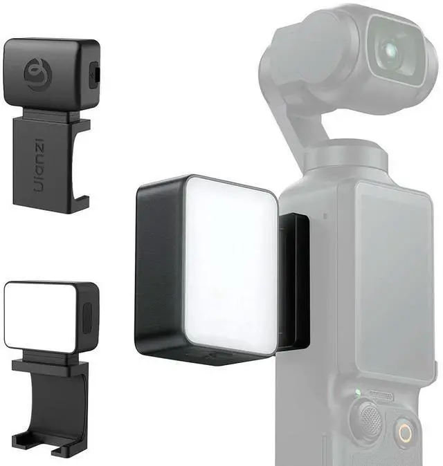 Alt view image 2 of 3 - Magnetic Fill Light Auxiliary Light Rechargeable Mini LED Fill Light 3 Adjustable Brightness Portable Filming Light for Pocket 3