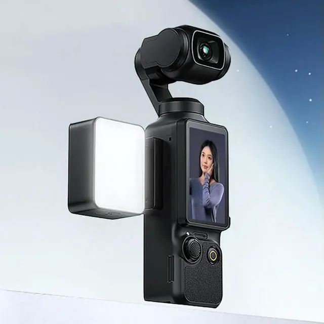 Alt view image 3 of 3 - Magnetic Fill Light Auxiliary Light Rechargeable Mini LED Fill Light 3 Adjustable Brightness Portable Filming Light for Pocket 3