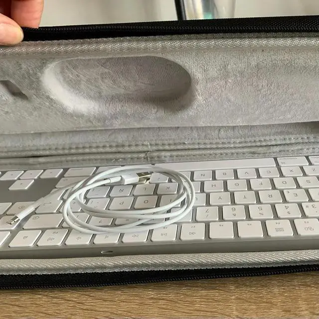 Alt view image 3 of 3 - For MX Keys Wireless Keyboard Portable Carrying Case Hard Bag