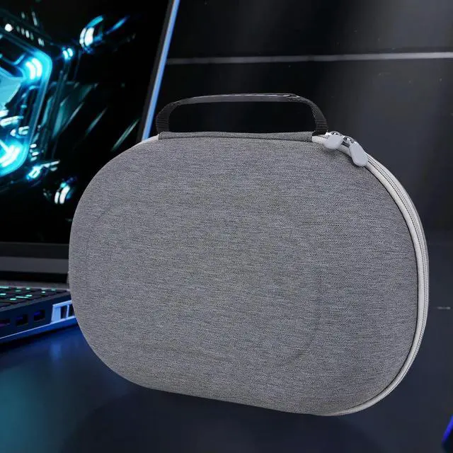 Alt view image 3 of 3 - Hard Carrying Case Multi-Compartment Portable Travel Case with Mesh Pocket Protective Carry Bag for Quest 3S VR Accessories