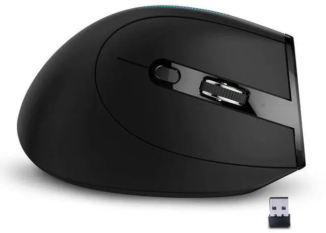 Alt view image 2 of 3 - ZELOTES Ergonomic Vertical Mouse 2400 DPI Adjustable F-36A Wireless Rechargeable Mice Desktop Computer Accessories