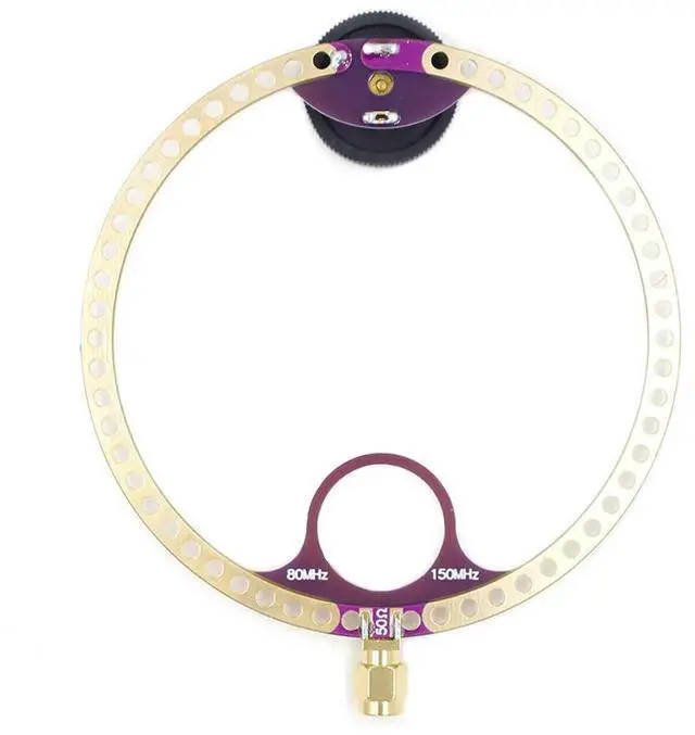 Alt view image 2 of 3 - 2pcs Mini Loop Antenna 400M-470MHz 80M-150MHz Radio Antenna SMA Interface FM Antenna for HFDY Malahiteam DSP DSP2 Radio Receiver