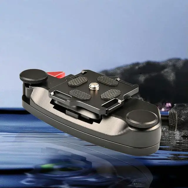 Alt view image 3 of 3 - Quick Release Waist Belt Buckle Mount Clip Plate CNC Process Camera Waist Belt Clip Quick Strap Waist Belt Buckle for SLR DSLR