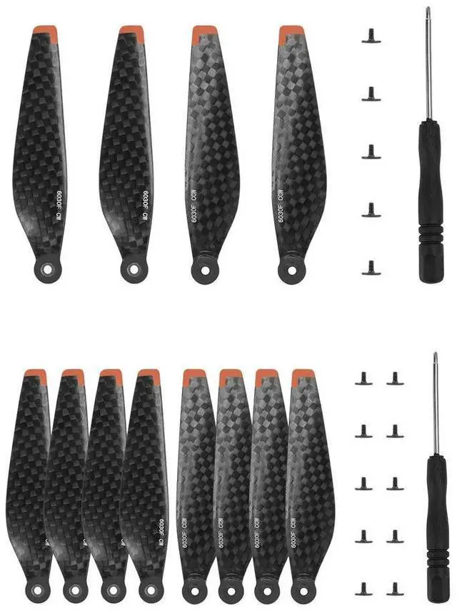 Alt view image 3 of 3 - Carbon Fiber Propeller Props Blade Quick-release Drone Wing Fans Replacement Propeller Blade Kits for Mini 3 Pro