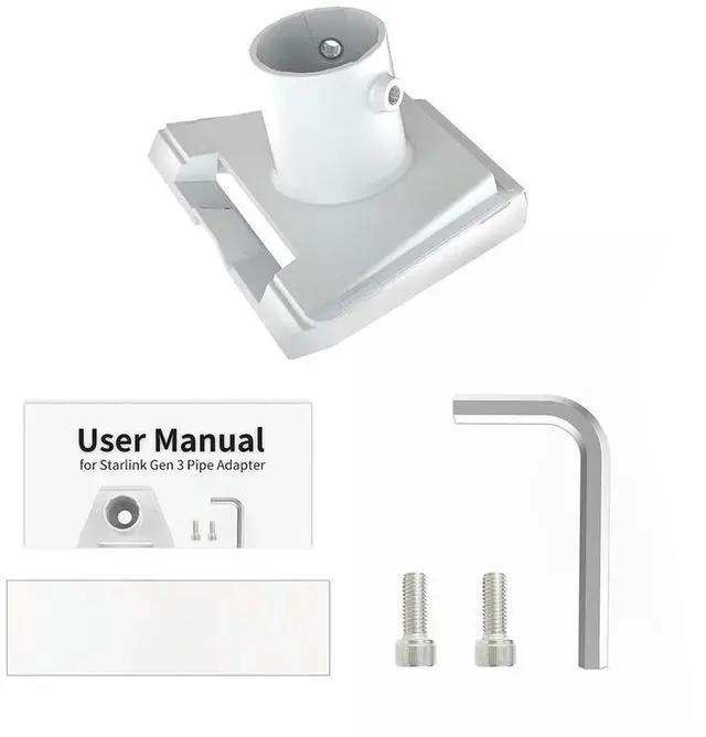 Main image of For Starlink Gen 3 Pipe Adapter Pole Mount Pipe Adapter Mount Satellite Bracket for Starlink Gen 3 V3 Standard Dish Mounting Kit