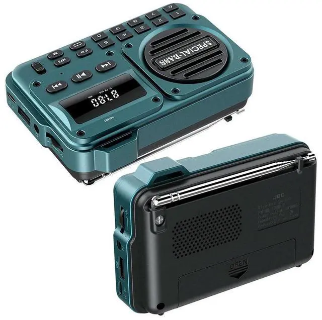 Main image of Portable Digital FM Radio Rechargeable BT 5.4 Radio Speaker with LED Display for Home Travel Gifts for Seniors Elderly