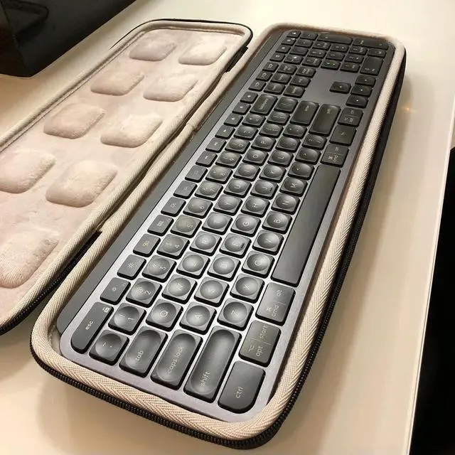 Alt view image 2 of 3 - For MX Keys Wireless Keyboard Portable Carrying Case Hard Bag
