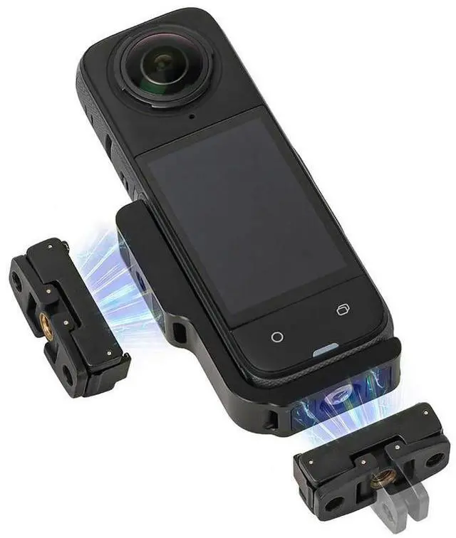 Alt view image 2 of 3 - Horizontal and Vertical Racing Stand for X4 with Magnetic Adapter L-shaped Conversion Stand Quick Release Mount Adapter