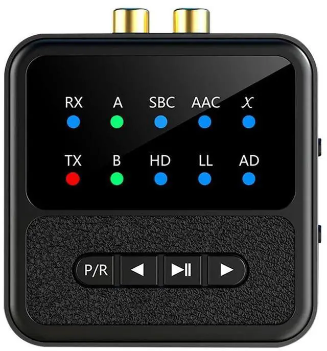 Alt view image 3 of 3 - Bluetooth-Compatible Transmitter Receiver LED Display Bluetooth-Compatible 5.4 Adapter Wireless BT Receiver for TV/Car/PC