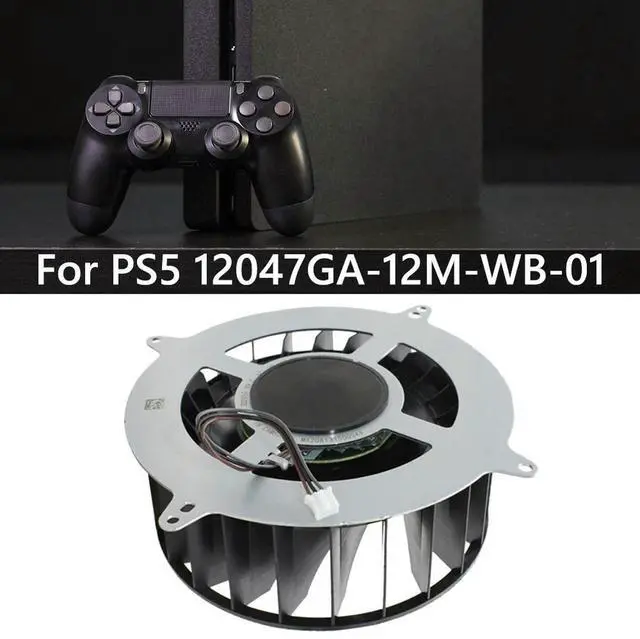 Alt view image 3 of 3 - Internal Cooling Fan Blades Heat Sink Silent for 12047GA-12M-WB-01 DC12V 23 Blade Replace Cooler Fan