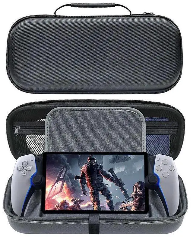 Alt view image 3 of 3 - Travel Carrying Case Shockproof Hard Shell Carry Case Portable Protective Bag with Mesh Pocket for Portal Console