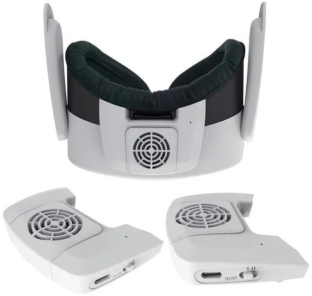 Alt view image 3 of 3 - Face Cover with Cooling Fan Replacement Face Pad Air Circulation Breathable Anti-Sweat Mask Face Cushion Pad for Quest 3S
