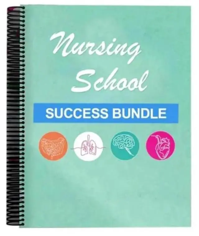 Main image of Nurse Essentials Report Notebook Nursing School Success Bundle Pocket Journals Notepads with 300 Color Pages 70 Exam Points Gift