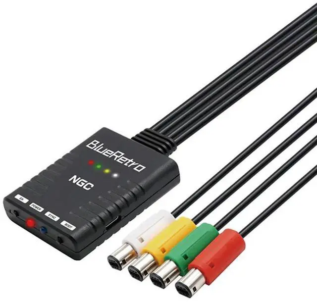 Alt view image 2 of 3 - Wireless Controller Adapter Multi-function Multiplayer Controller Adapter Reset Button Zero Latency for Gamecube Console