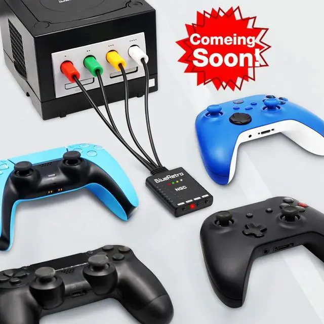 Alt view image 3 of 3 - Wireless Controller Adapter Multi-function Multiplayer Controller Adapter Reset Button Zero Latency for Gamecube Console