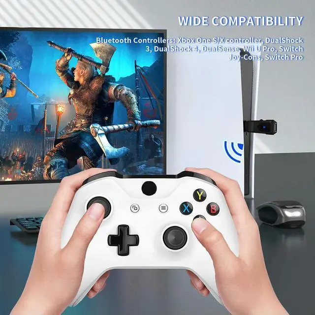 Alt view image 2 of 3 - USB Gamepad Converter Bluetooth-Compatible/Wired Wireless Converter Wireless Controller Converter for PS4/PS3/Switch/PC