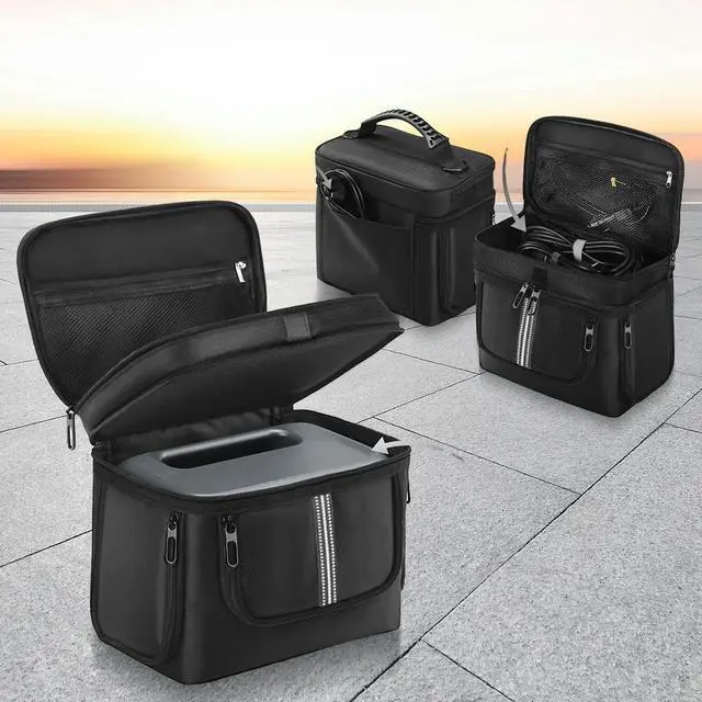 Alt view image 3 of 3 - Carrying Case for BLUETTI Portable Power Station AC2A Case Travel Carrying Bag Waterproof with Shoulder Strap & Handle