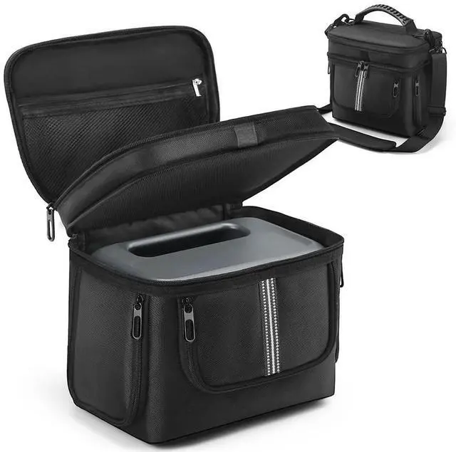 Alt view image 2 of 3 - Carrying Case for BLUETTI Portable Power Station AC2A Case Travel Carrying Bag Waterproof with Shoulder Strap & Handle