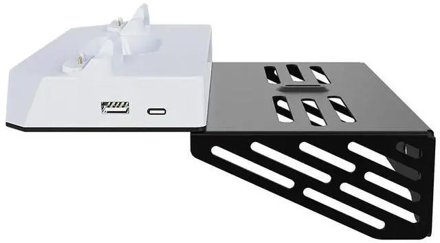 Main image of Wall Mount Kit with Charging Station RGB Light Wall Bracket W/ Headset Holder Wall Stand for PS5/Slim Disc & Digital Console