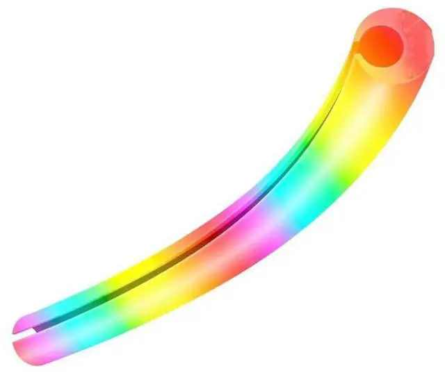 Main image of 2 PCS Silicone Hose Pipe 5V 3PIN ARGB Luminous Sleeve Water Cooling Tube(34.5CM)