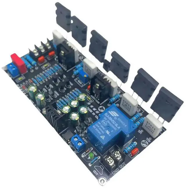 Alt view image 2 of 3 - Mono Voice Amplifier Module 1943+5200 Mono Power Amplifier Board Module with Speaker Protection for Speaker Electronic DIY Kit