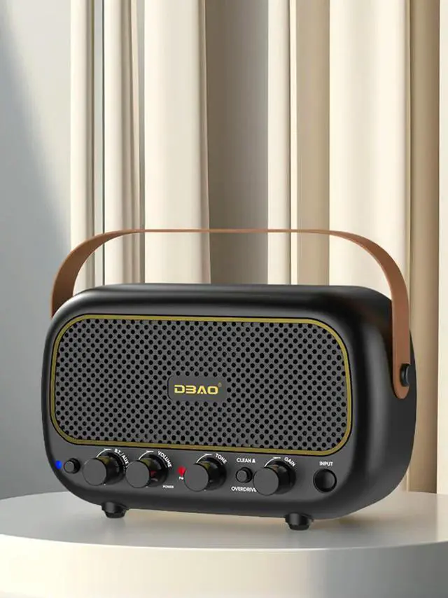 Main image of Acoustic Guitar Speaker Bluetooth-Compatible Speaker with Clean and Overdrive Channel Audio AMP for Electric Guitar Mini Speaker