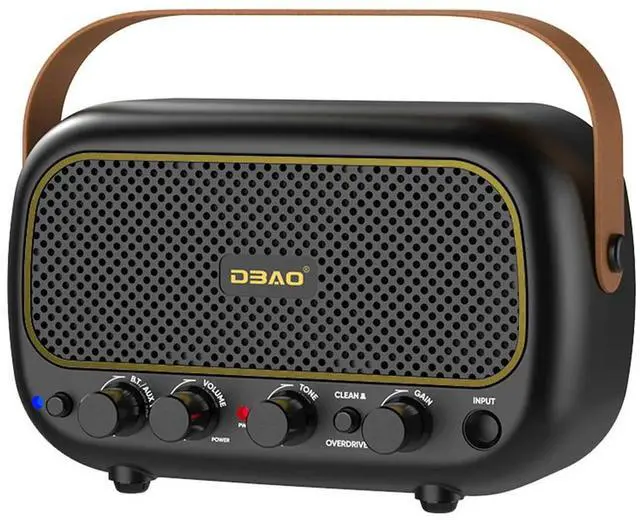 Alt view image 2 of 3 - Acoustic Guitar Speaker Bluetooth-Compatible Speaker with Clean and Overdrive Channel Audio AMP for Electric Guitar Mini Speaker