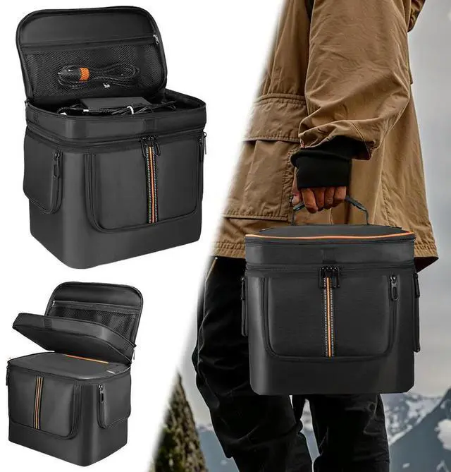 Alt view image 2 of 3 - Carrying Case for Jackery Explorer 1000 V2 Portable Power Station Bag Travel Bag Anti-drop with Shoulder Strap & Handle