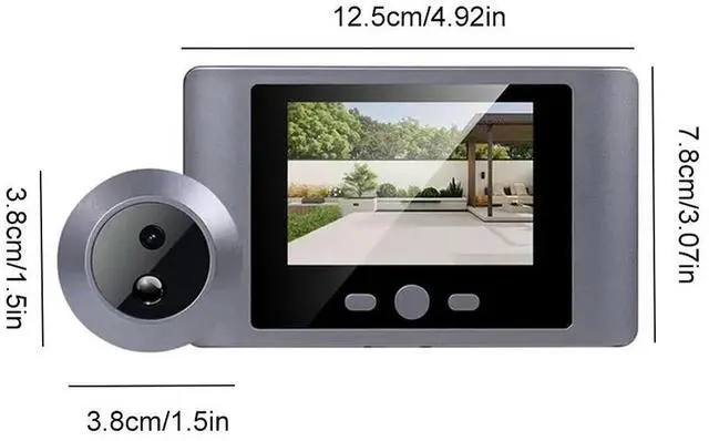 Main image of Mini Peephole Wireless Door Viewer Camera IR Night Vision Front Door Peephole Camera 2.8 Inch Digital Peephole Eye Viewer