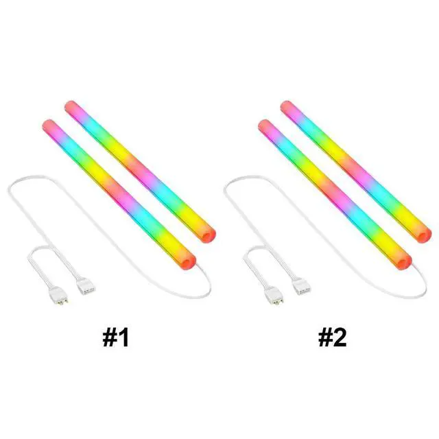 Alt view image 2 of 3 - 2PCS Liquid Water Cooling Light-Emitting Tube 5V 3Pin ARGB Water Cooling Tube(B)