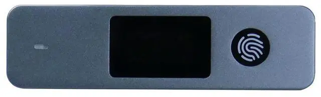 Main image of SSD Hard Drive Case M-Key B +M Key Portable SSD Case Visual Fingerprint Encrypted External Enclosure Box for 2230/2242/2280 SSD