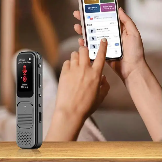 Alt view image 3 of 3 - 32GB/64GB/128GB Digital Voice Recorder with Playback Voice Activated Recorder Portable Audio Recorder Dictaphone