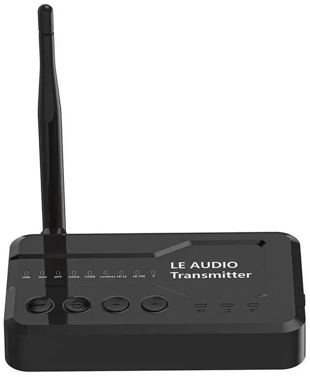 Alt view image 2 of 3 - LE Audio Transmitter Bluetooth-Compatible 5.3 Wireless LE Audio Adapter Home Stereo Audio Transmitter Adapter for TV Headphons