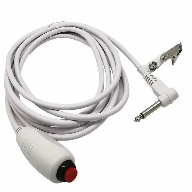 Alt view image 2 of 3 - With Bed Sheet Clip Ts 6.35mm Call Nurse Push Button Cable Line Male Ts 6.35 Nurse Station Universal Replacement Call Cord Wire