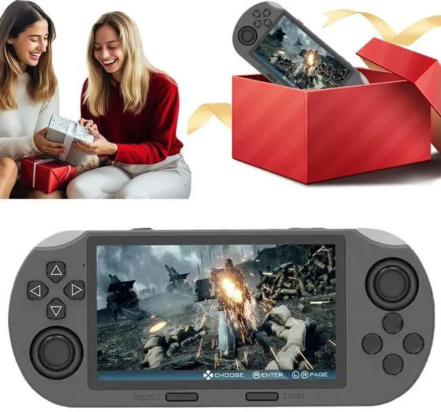 Main image of Handheld Game Console 4.5 Inch IPS Screen Retro Handheld Video Game Console USB Rechargeable for Kids Adults