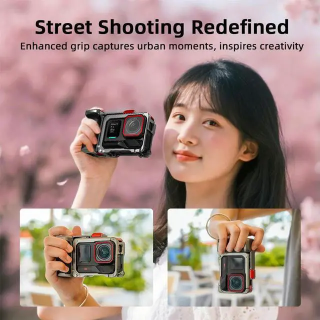 Alt view image 3 of 3 - For Ace Pro/2 l Camera Grip Mount Detachable Quick Release Camera Rabbit Cage Comfortable Grip Camera Frame