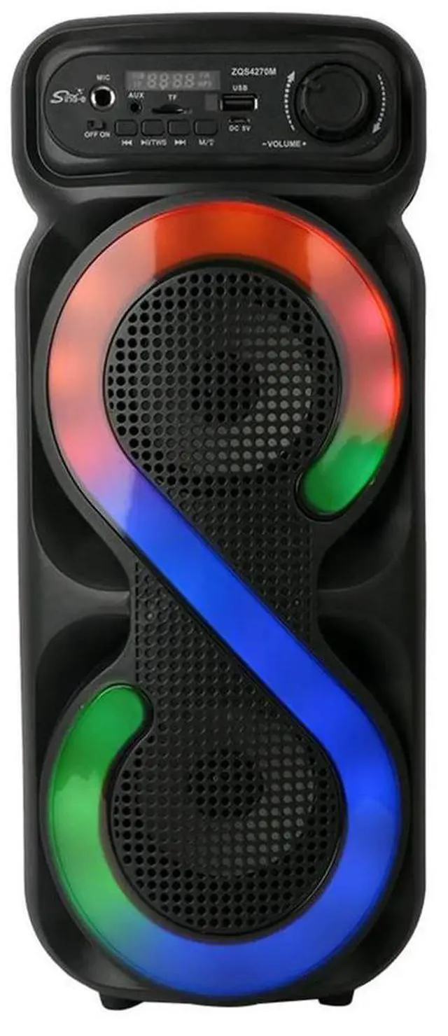Alt view image 2 of 3 - Bluetooth-Compatible Speaker Karaoke Speaker with RGB Light Outdoor Speaker Remote Control High Volume for Home Travel