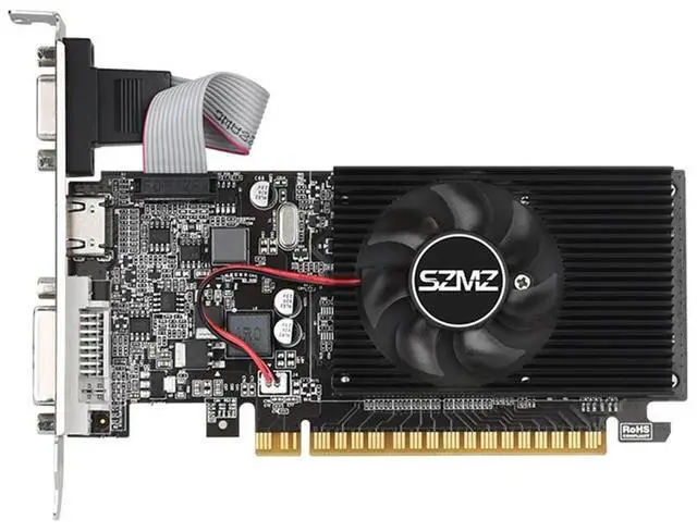 Alt view image 3 of 3 - GT210 1G Graphics Card with DVI VGA HDMI-Compatibe Port Video Card PIC Express2.0 Low Profile Graphics Card for PC Gaming