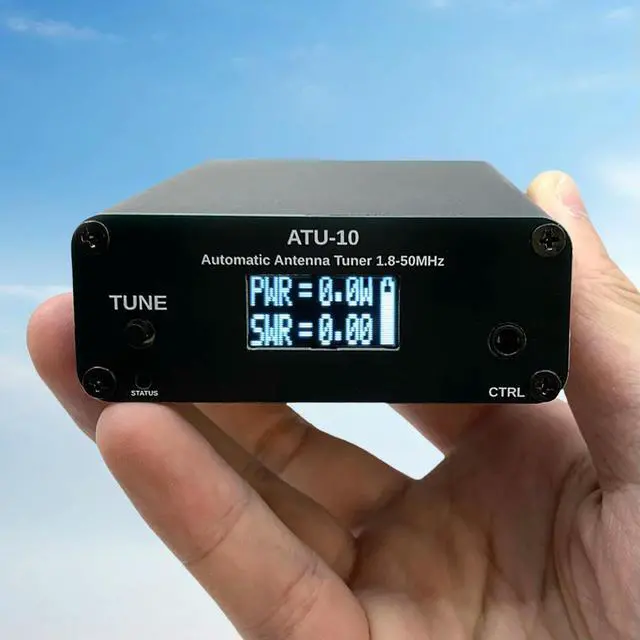 Alt view image 3 of 3 - ATU-10 ATU10 QRP Antenna Tuner 1.8-50MHz Automatic Antenna Tuner 0.91 Inch OLED Display