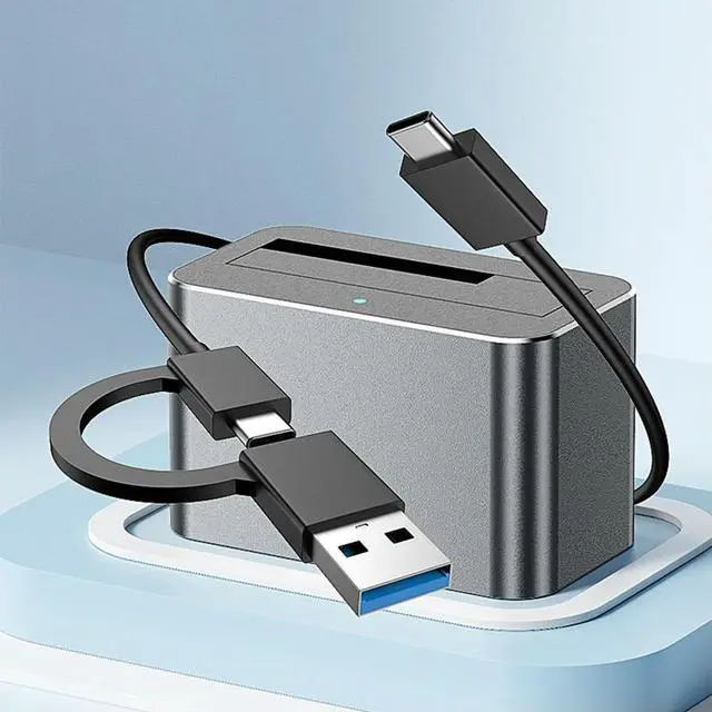 Alt view image 3 of 3 - Hard Drive Dock Reader Converter Docking Station 5Gbps USB External Disk Box Enclosure Case for 2.5/3.5 Inch SATA/SAS HDD SSD