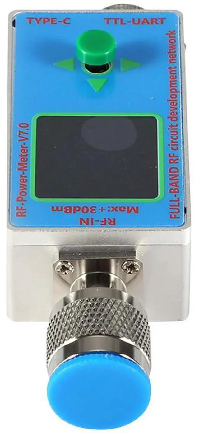 Alt view image 2 of 3 - V7.0 RF Power Meter 10Ghz Power Detector 30Dbm Max Input Power Meter Tester N-Type Connector USB-C Port RF Power Measurement